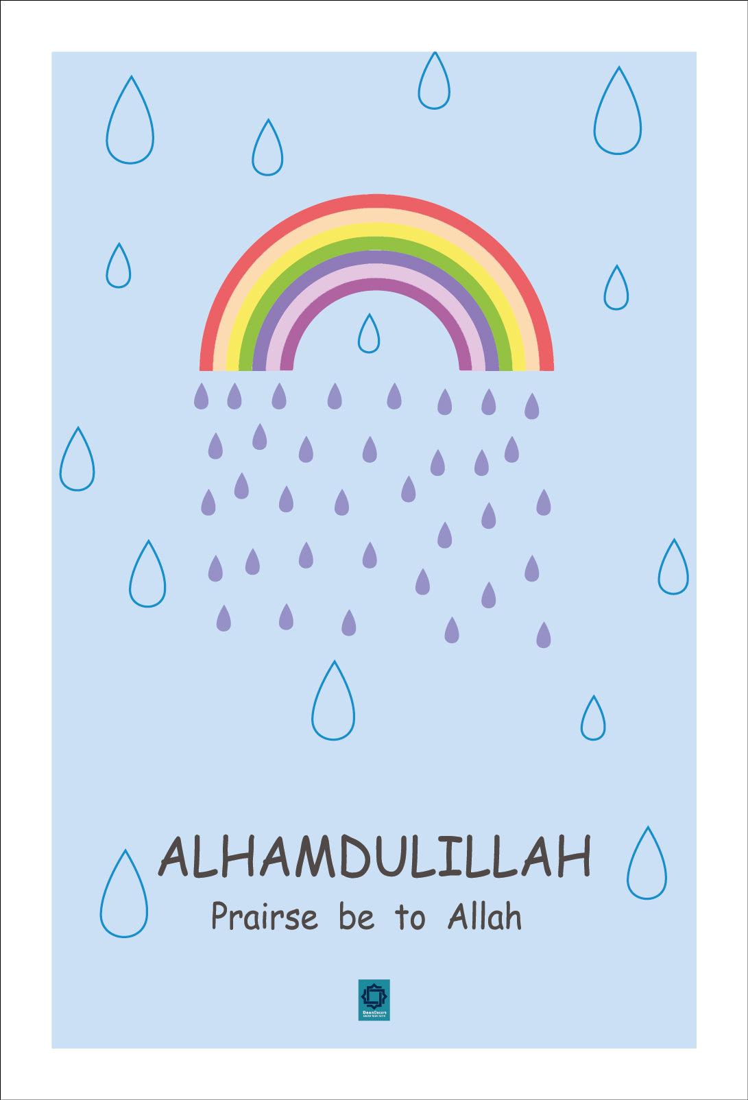 SubhanAllah, Alhamdullilah, Allahuakbar (Blue)