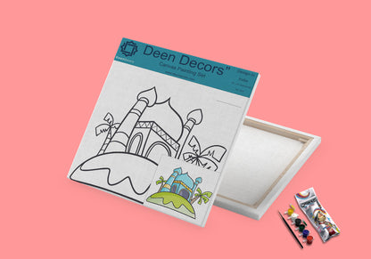 Colouring Canvas Mosque 7