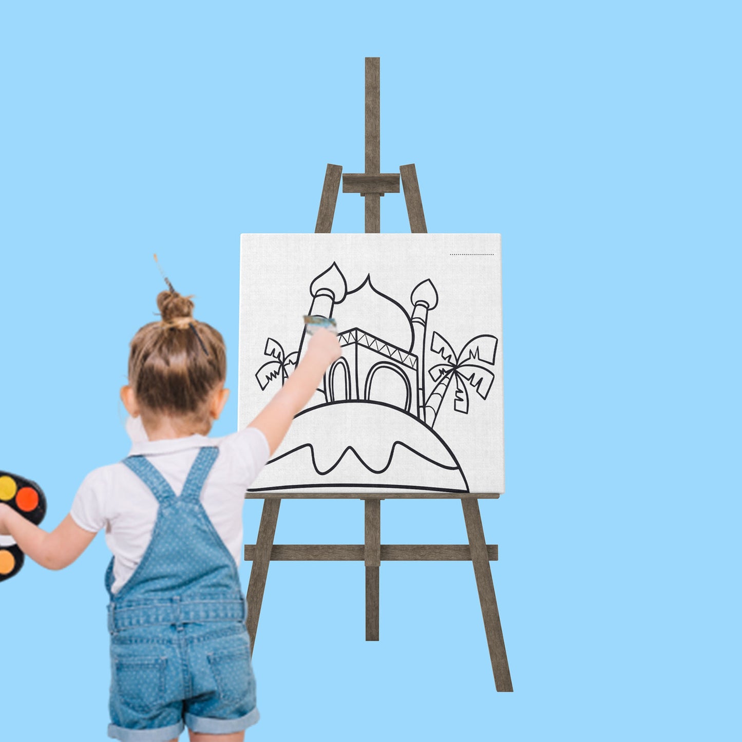 Colouring Canvas Mosque 7