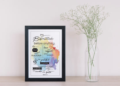 Say Bismillah | Islamic Wall Frames