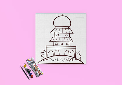 Colouring Canvas Mosque 6