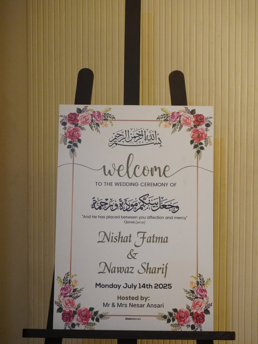Wedding sign
