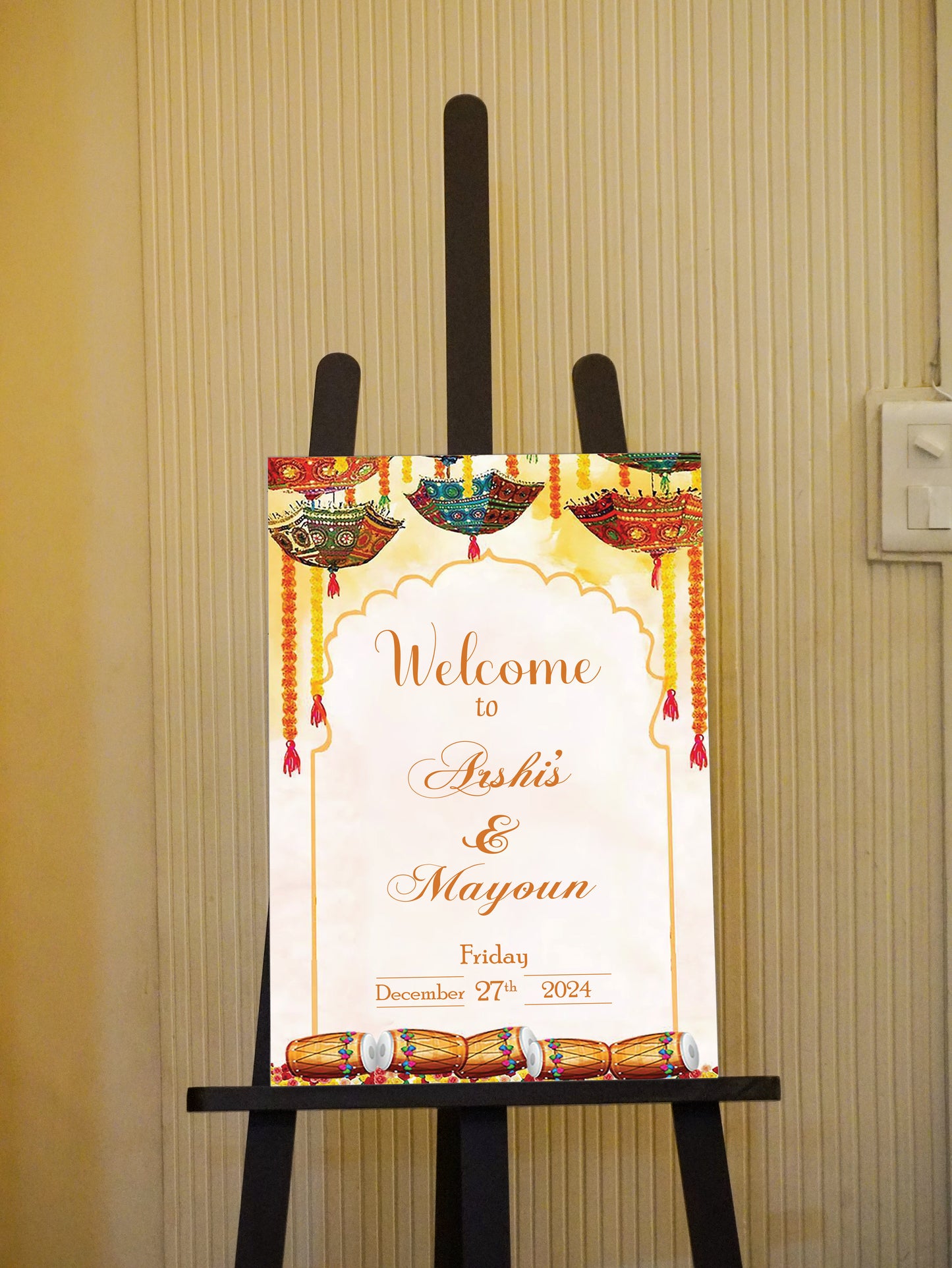 Haldi Welcome board