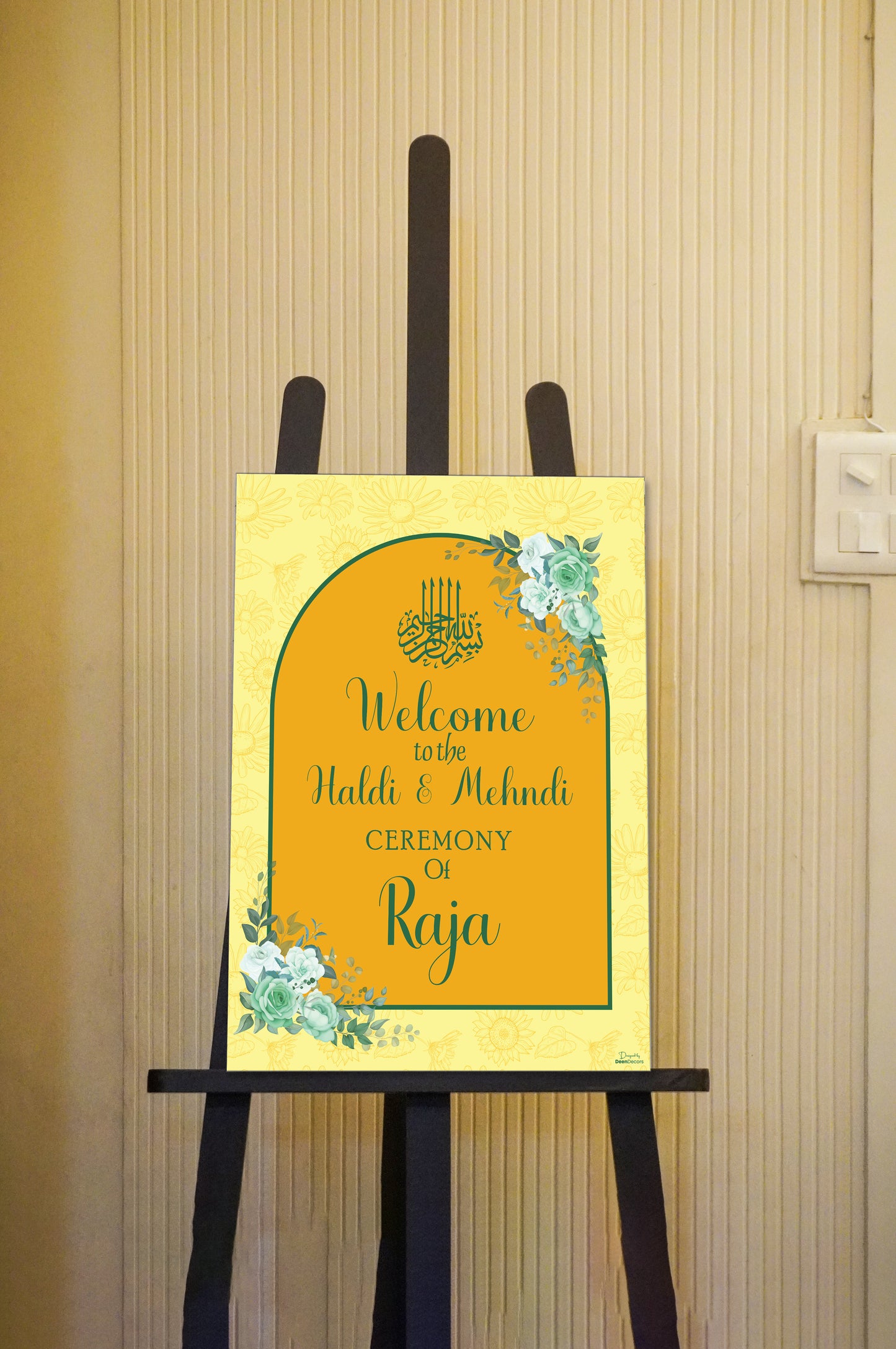 Haldi & Mehndi Welcome Board