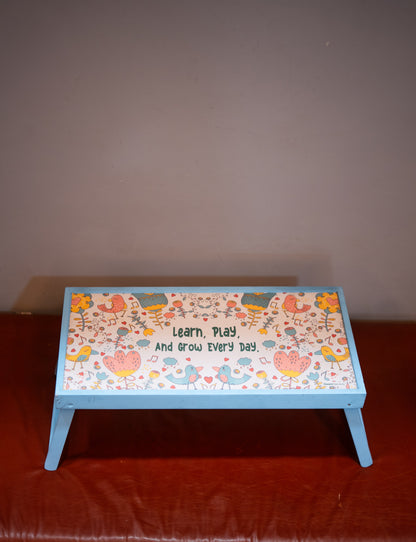 Wooden Study Table  Blue| Size 22"X11.5"
