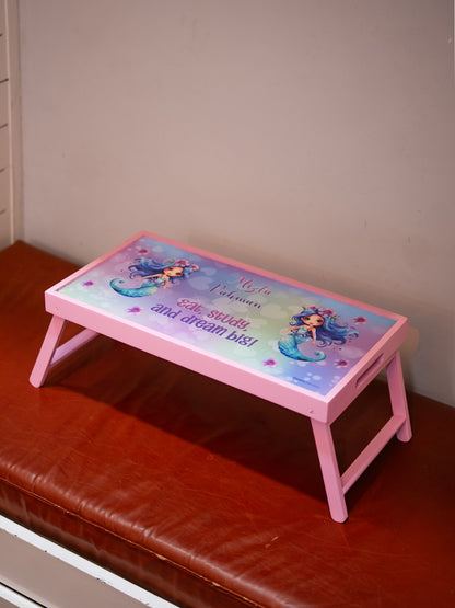 Wooden Study Table  Pink | Size 22"X11.5"